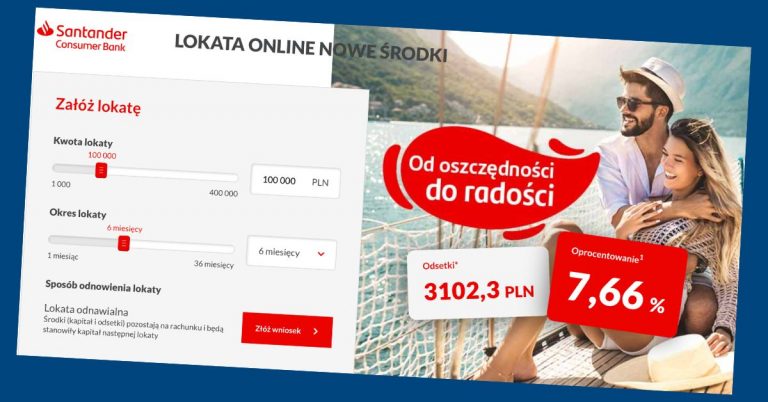 Lokata Santander Consumer Bank Online Nowe Środki 2022
