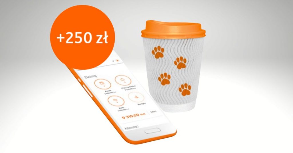 Konto Mobi w ING - premia 250 zł