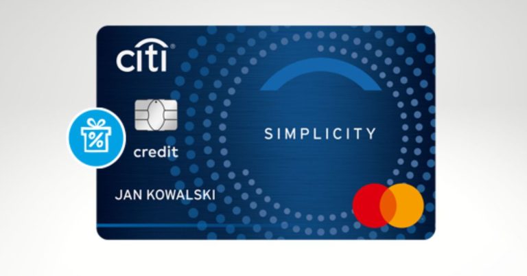 Promocja Citibank - 900 zł - karta kredytowa Citi Simplicity