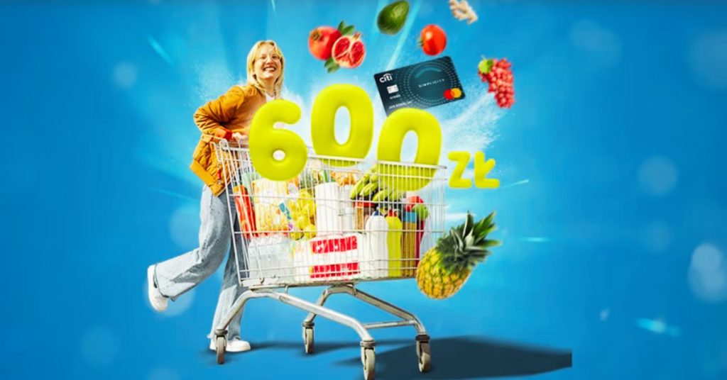 600 zł na zakupy w Lidlu z kartą Citi Simplicity