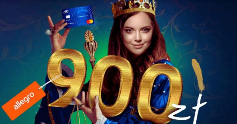 Promocja karty kredytowej Citibank - 900 zł - Allegro