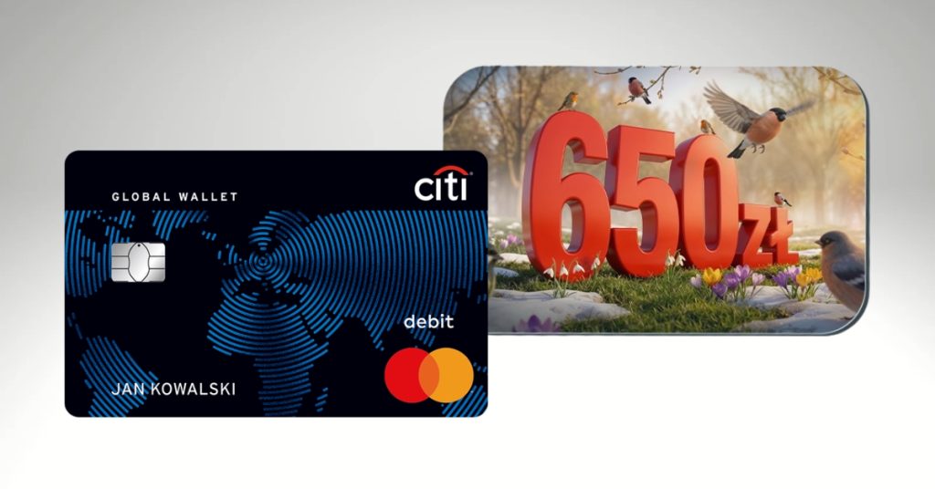 Promocja konta Citibanku - premia 650 zł