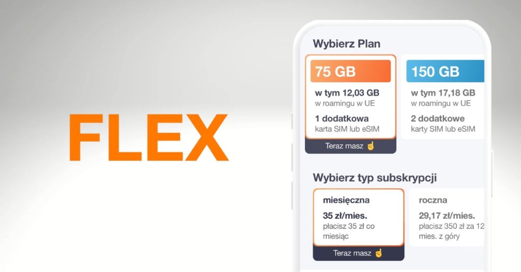 Orange Flex: plany, pakiety, ceny